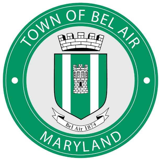 Bel Air Maryland Town Crest, link back to home page