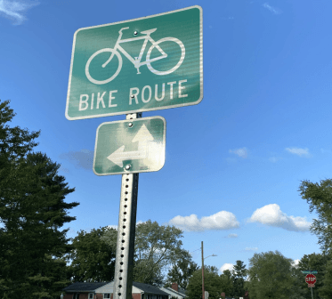 Photo of Bike Route sign in Bel Air, Maryland